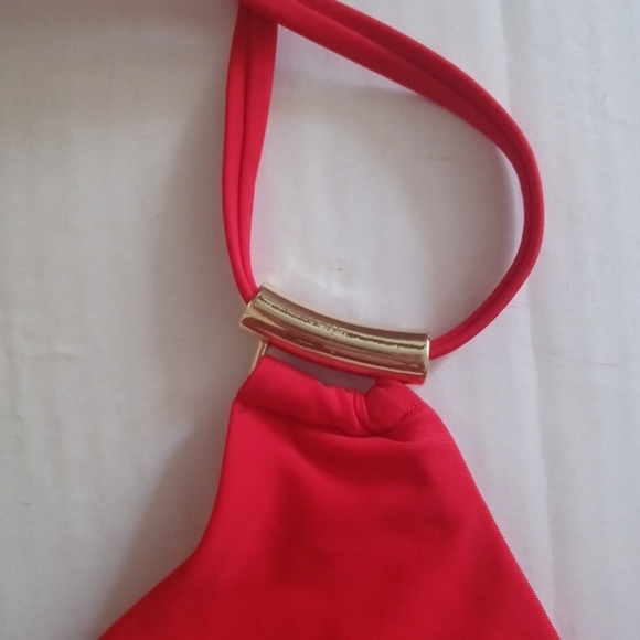 NWOT Charmo Women Triangle Halter One Piece Only Brazilian Style Top Siz… - Picture 12 of 14